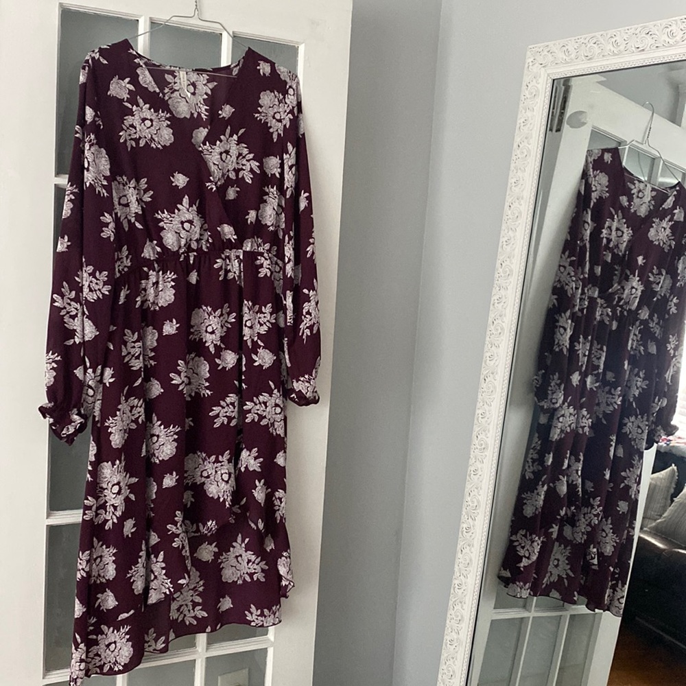 Mia & Tees Floral Long Sleeve Dress
